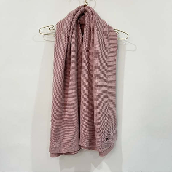 Lululemon Forward Flow Poncho Mauve Blush Pink Wrap One Size Knit Scarf - Picture 7 of 15